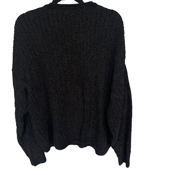 Segreto Wool Rayon Blend Black Knit V-neck Sweater‎ Men's Size XL - Picture 2 of 6
